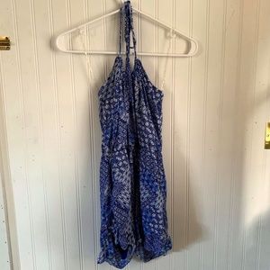 Francesca's Adjustable Halter Romper, S